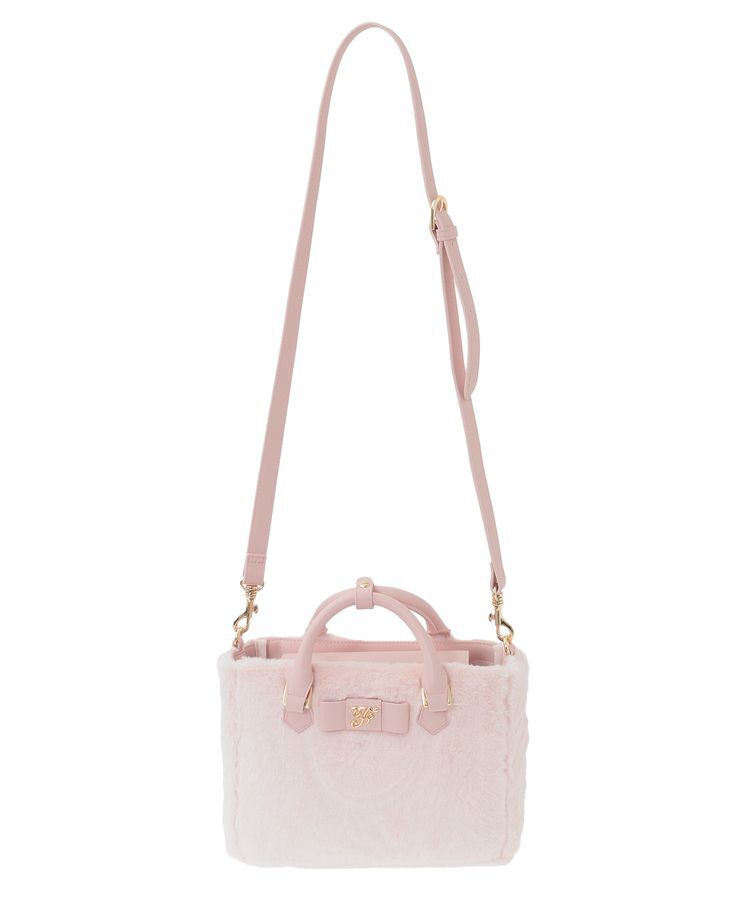 Maison de FLEUR「【限定カラーあり】フェイクファー中仕切りバッグ」|ハンドバッグ|