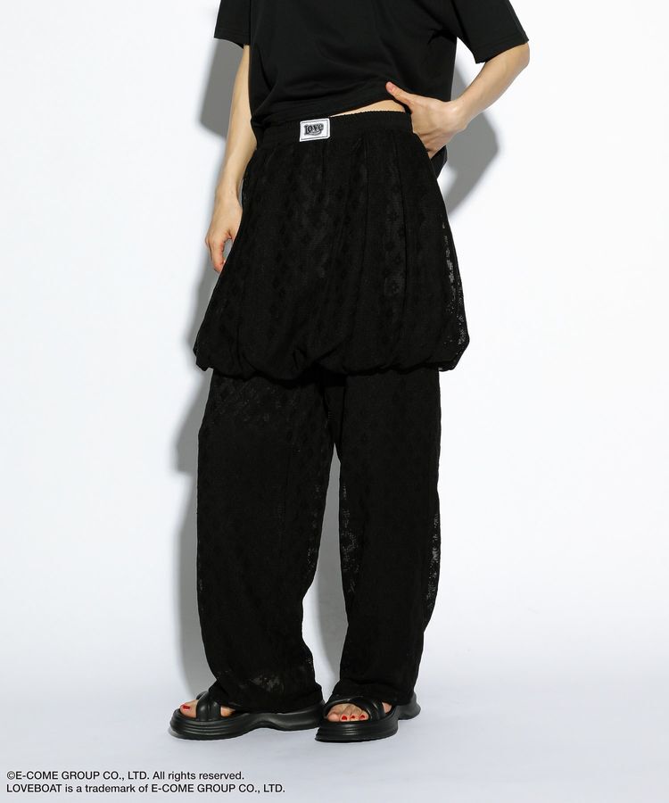 Green Parks「■LOVEBOAT フラワーメッシュバルーンスカート」|スカート|