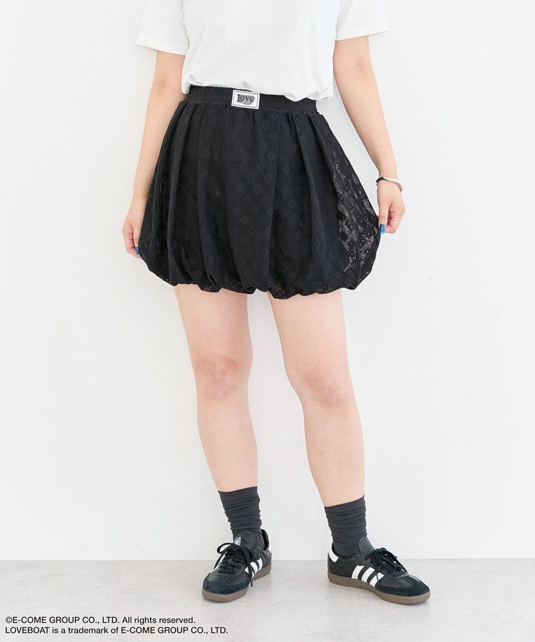 Green Parks「■LOVEBOAT フラワーメッシュバルーンスカート」|スカート|