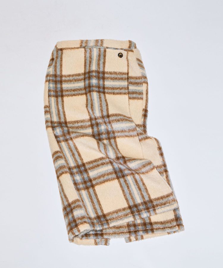 Green Parks「■WITH KURUMI NAKATA チェックラップスカート」|タイト|