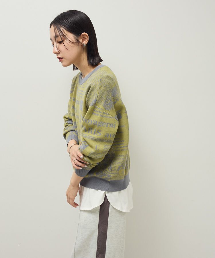 Green Parks「・furry rate ジャカードニットプルオーバー」|ニット・セーター|