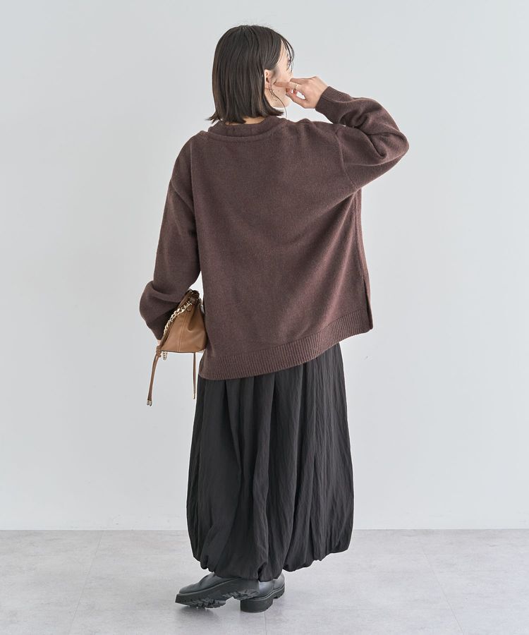 Green Parks「フェイクレイヤードVネックニットプルオーバー」|ニット・セーター|