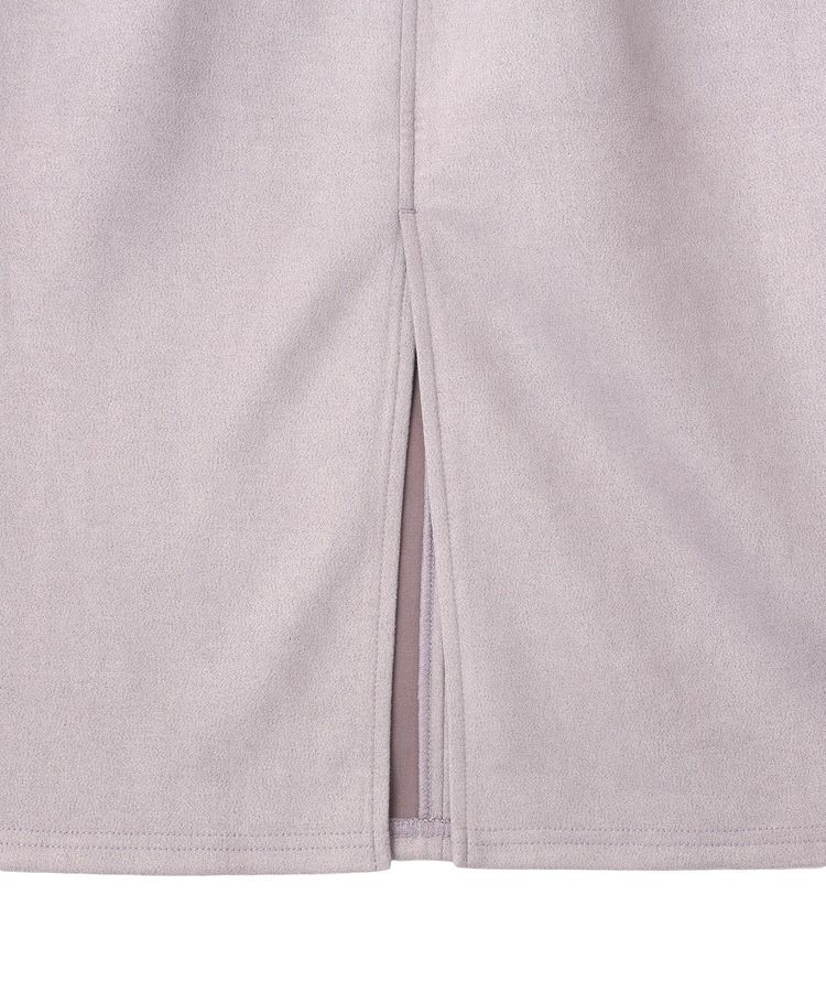 Green Parks「なめらかタッチスウェード調Iラインスカート」|タイト|