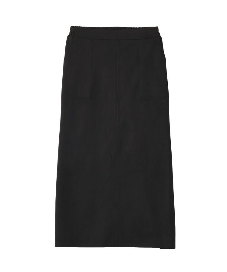 Green Parks「なめらかタッチスウェード調Iラインスカート」|タイト|