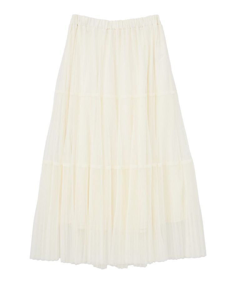 Green Parks「チュールプリーツティアードスカート」|スカート|