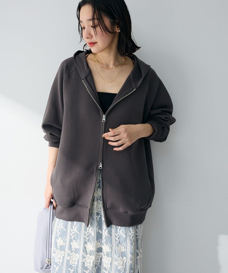 Green Parks「Bigサイズパーカー」|スウェット・ジャージ|Charcoal Gray