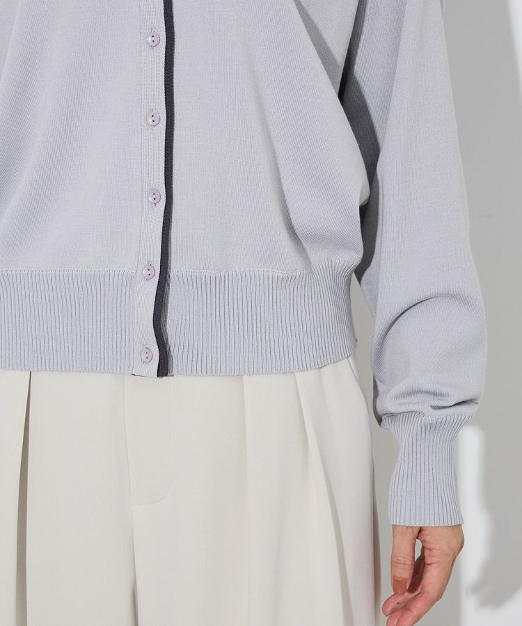 Green Parks「ここちニット衿付き配色プルオーバー」|ニット・セーター|