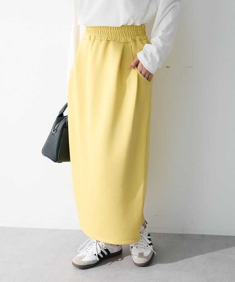 Green Parks「【OTONAパーカー】ウエストタックIラインカットスカート」|スカート|Yellow