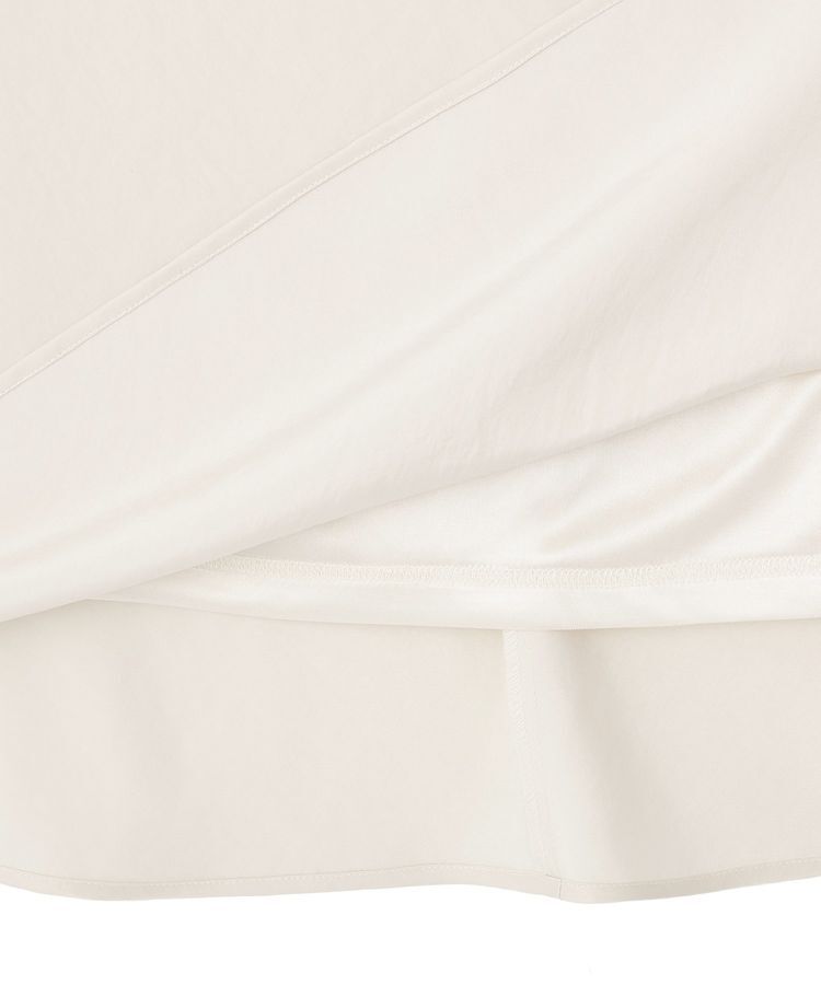 Green Parks「光沢サテンナロースカート」|タイト|