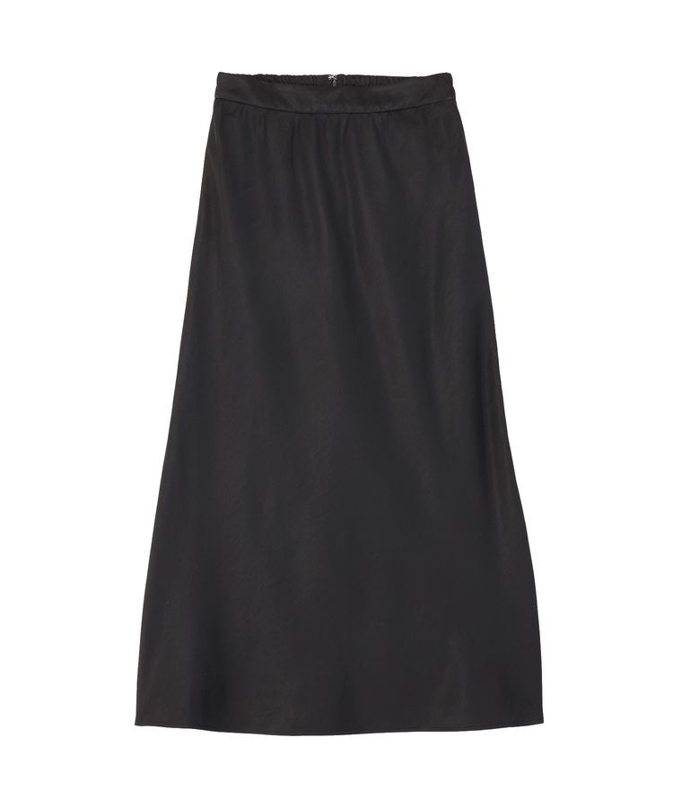 Green Parks「光沢サテンナロースカート」|タイト|