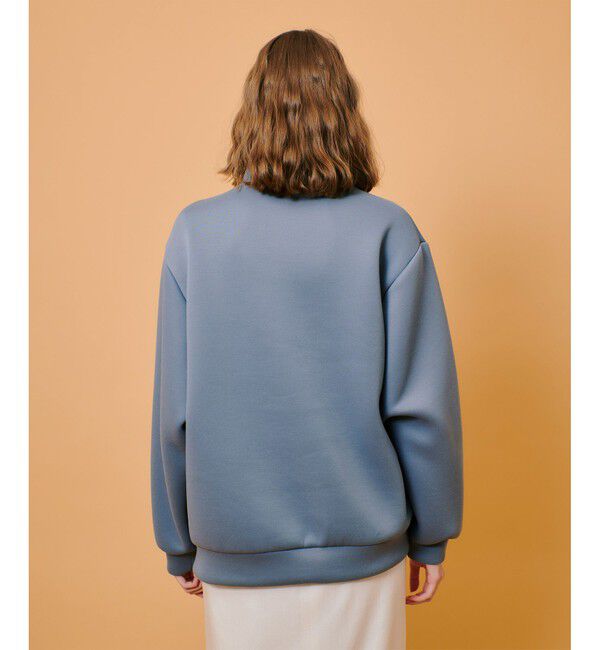 allureville「ボンディングアシンメトリーZIP プルオーバー」|スウェット・ジャージ|