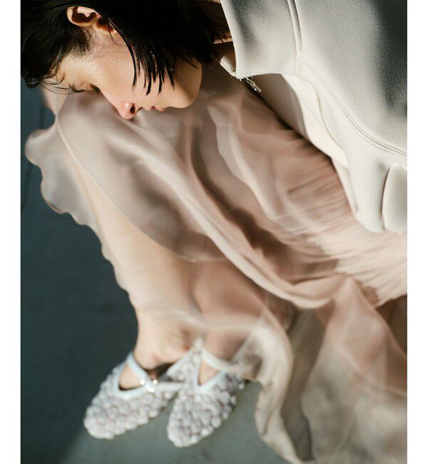 allureville「シアーランダムプリーツスカート」|スカート|