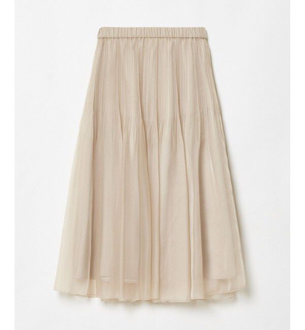 allureville「シアーランダムプリーツスカート」|スカート|