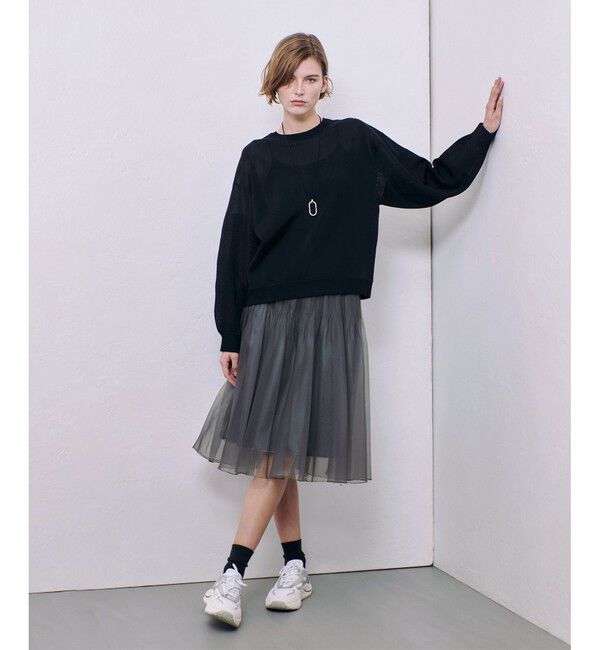 allureville「シアーランダムプリーツスカート」|スカート|