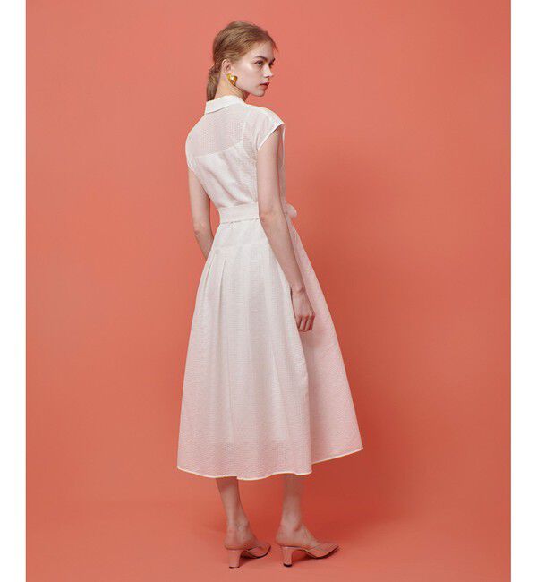 LOULOU WILLOUGHBY「【LOULOU WILLOUGHBY】シアージャガードテーラーワンピース」|ワンピース|