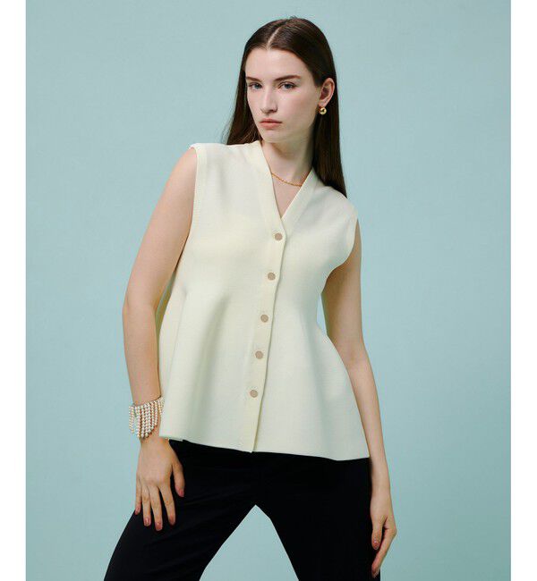 allureville「ペプラムジレ」|ニット・セーター|