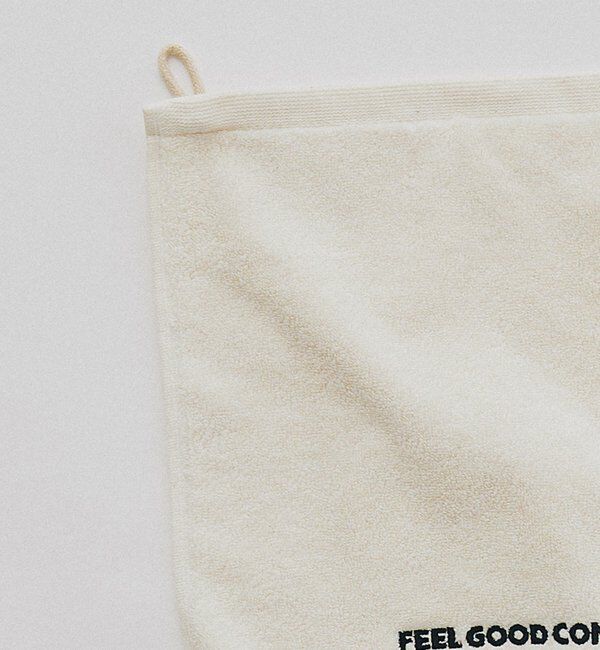  「【F&B】オーガニックコットンロゴ刺繍ハンドタオル」|タオル|