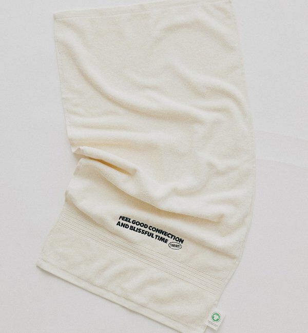  「【F&B】オーガニックコットンロゴ刺繍フェイスタオル」|タオル|