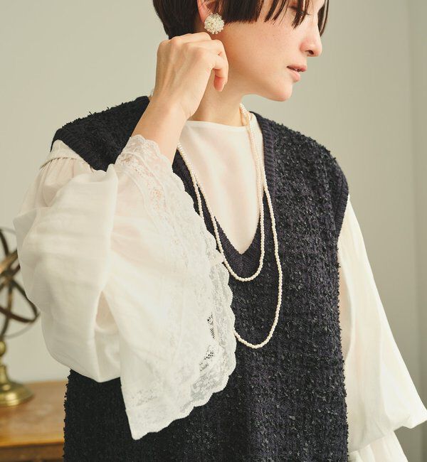  「フレアレースカフスブラウス」|プルオーバー|