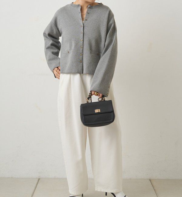  「【手洗い可能】ミラノリブニットカーディガン」|ニット・セーター|