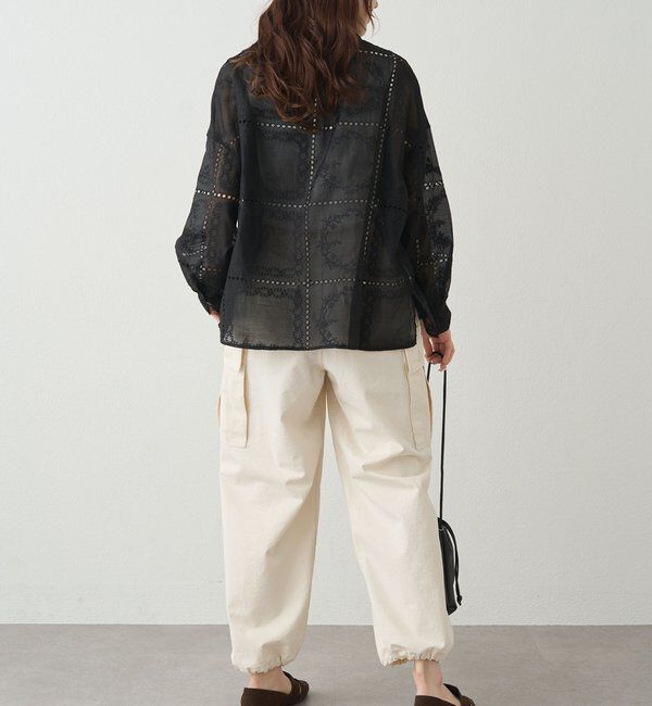  「パッチワーク刺繍レースブラウス」|シャツ・ブラウス|