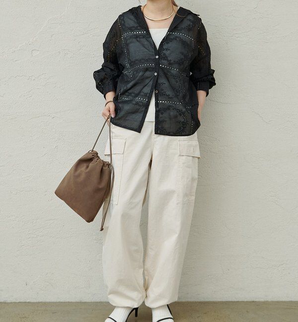  「パッチワーク刺繍レースブラウス」|シャツ・ブラウス|