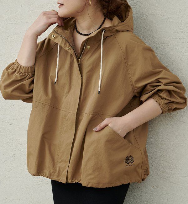  「【F&B】撥水リサイクルナイロンマウンテンパーカー」|アウトドア|キャメル