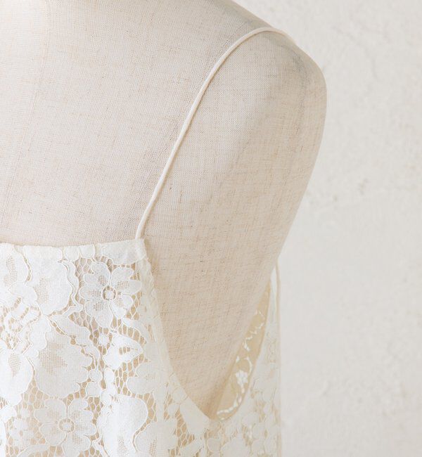  「フラワーモチーフレースキャミ」|キャミソール|