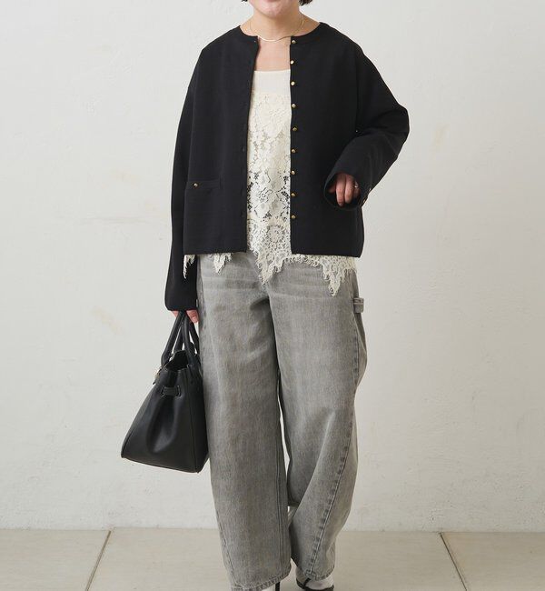  「フラワーモチーフレースキャミ」|キャミソール|