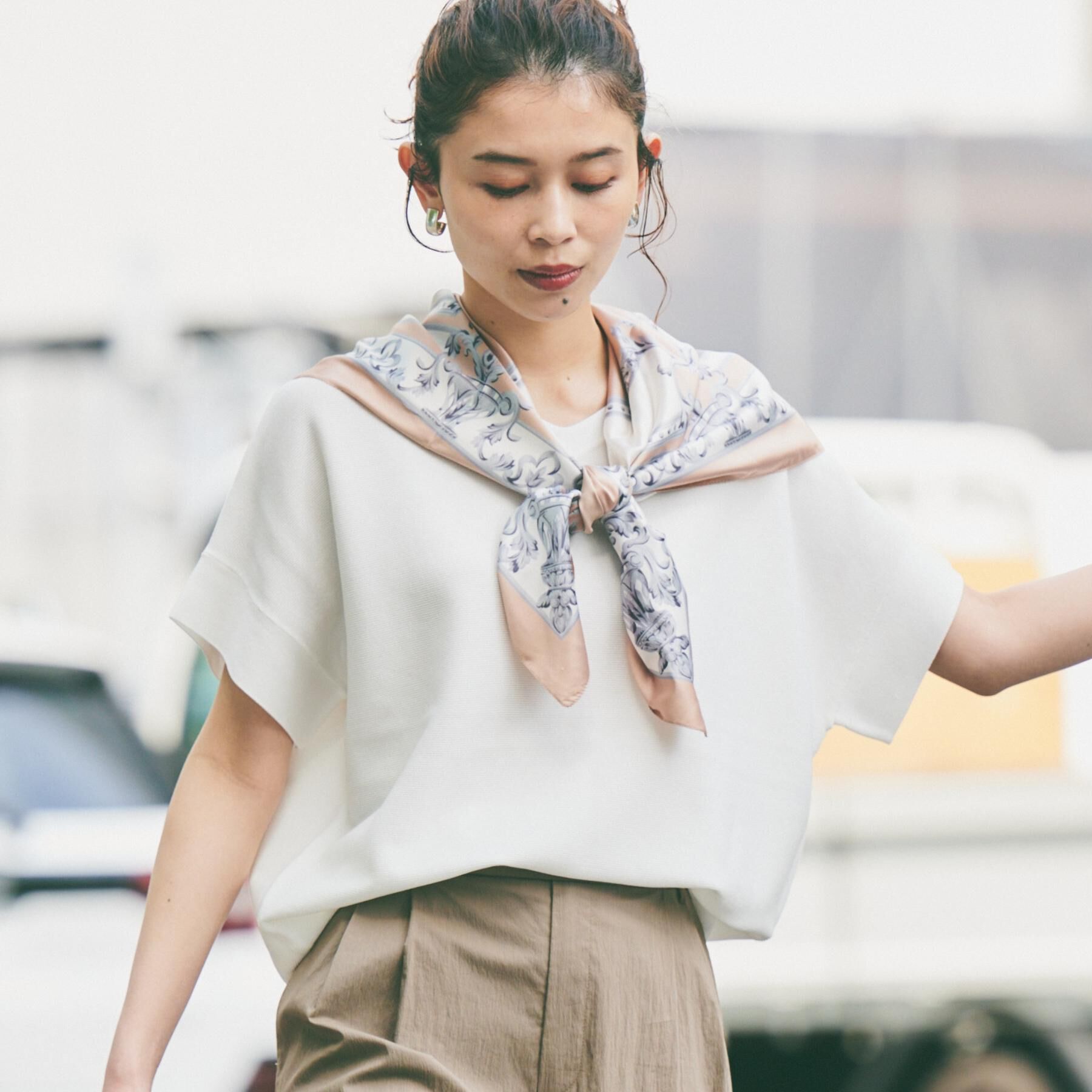 UNTITLED「【12色展開/体型カバー/2way】バウンドスリーブニット」|ニット・セーター|