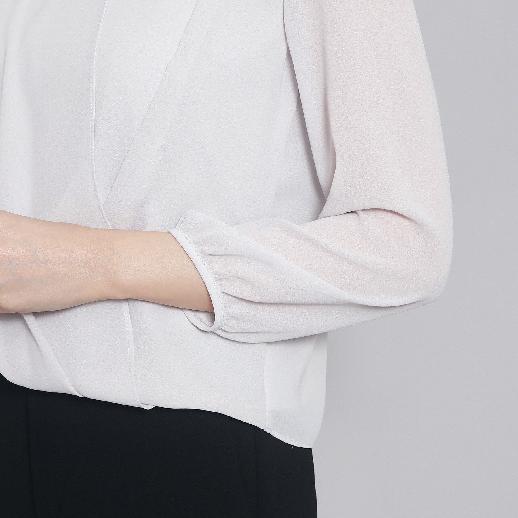 COUP DE CHANCE「【洗える／日本製】ドレープブラウス」|シャツ・ブラウス|