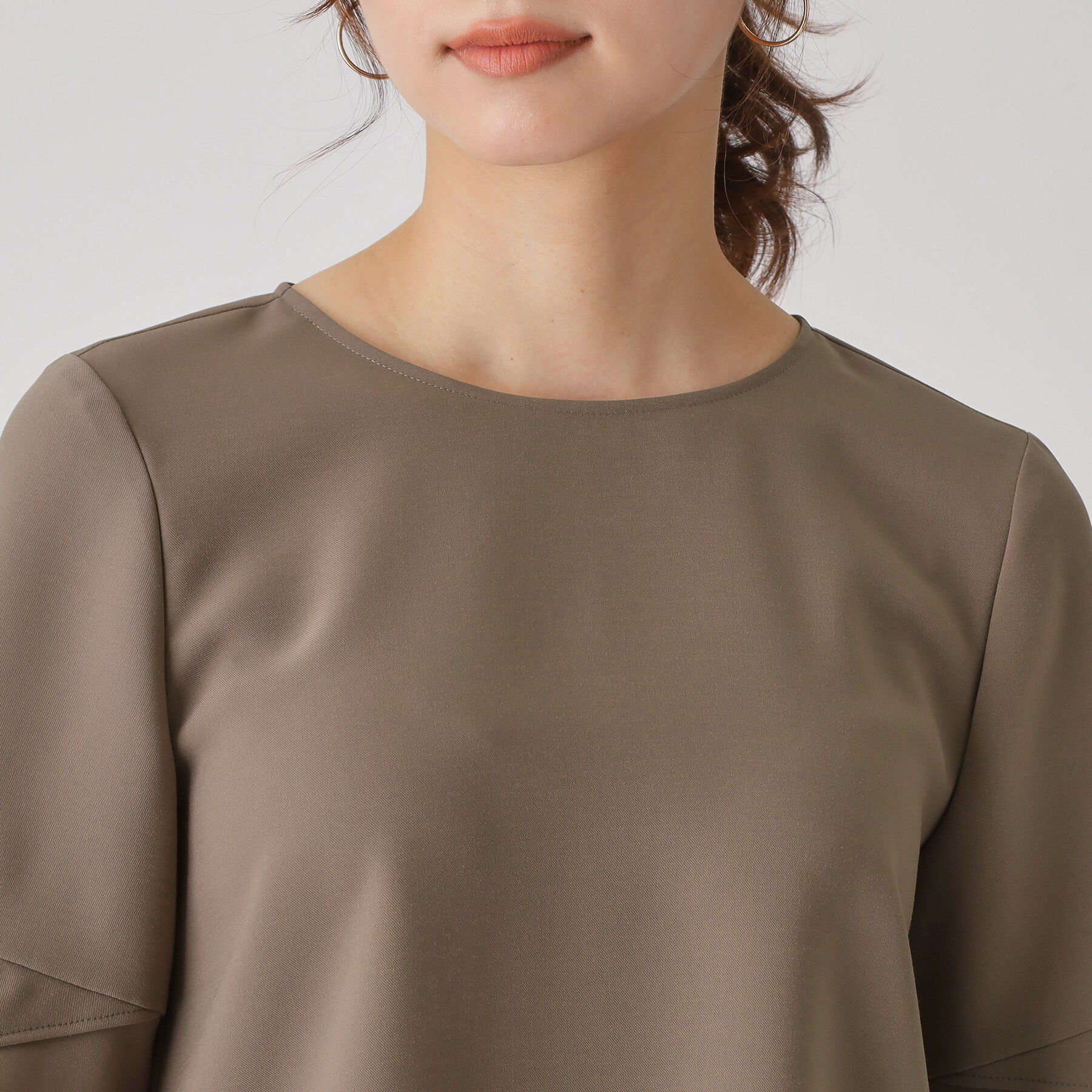 COUP DE CHANCE「【洗える／日本製／清涼感／セットアップ可】袖デザインブラウス」|シャツ・ブラウス|