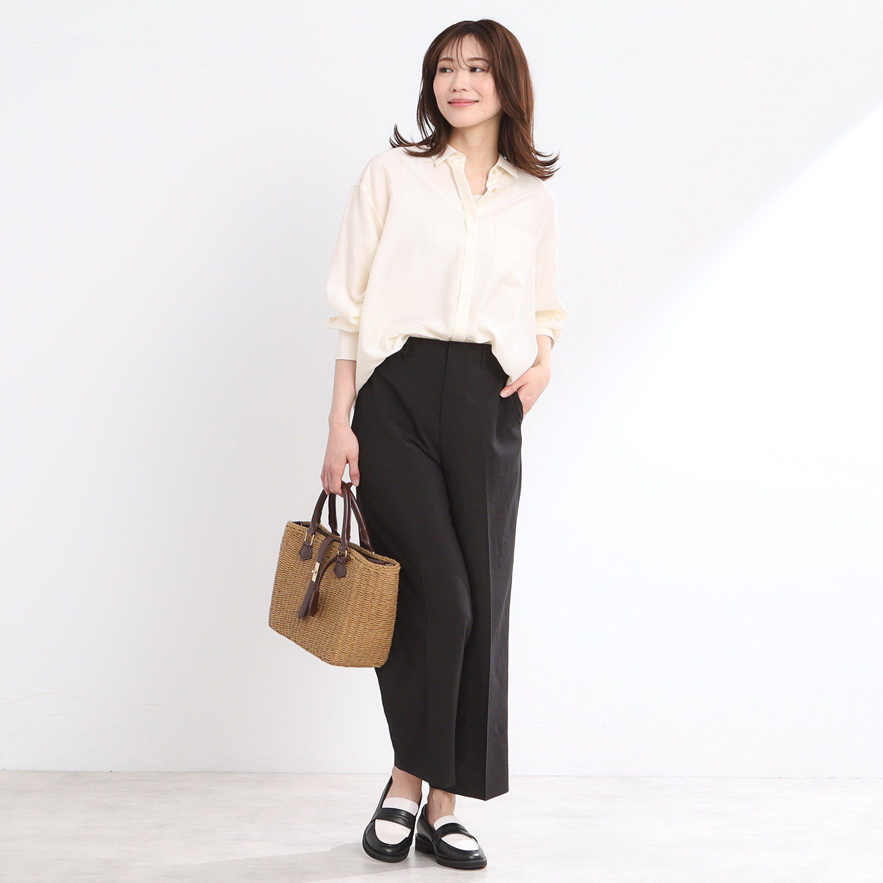 Reflect「【マシンウォッシュ可】3WAYシアーシャツブラウス」|シャツ・ブラウス|