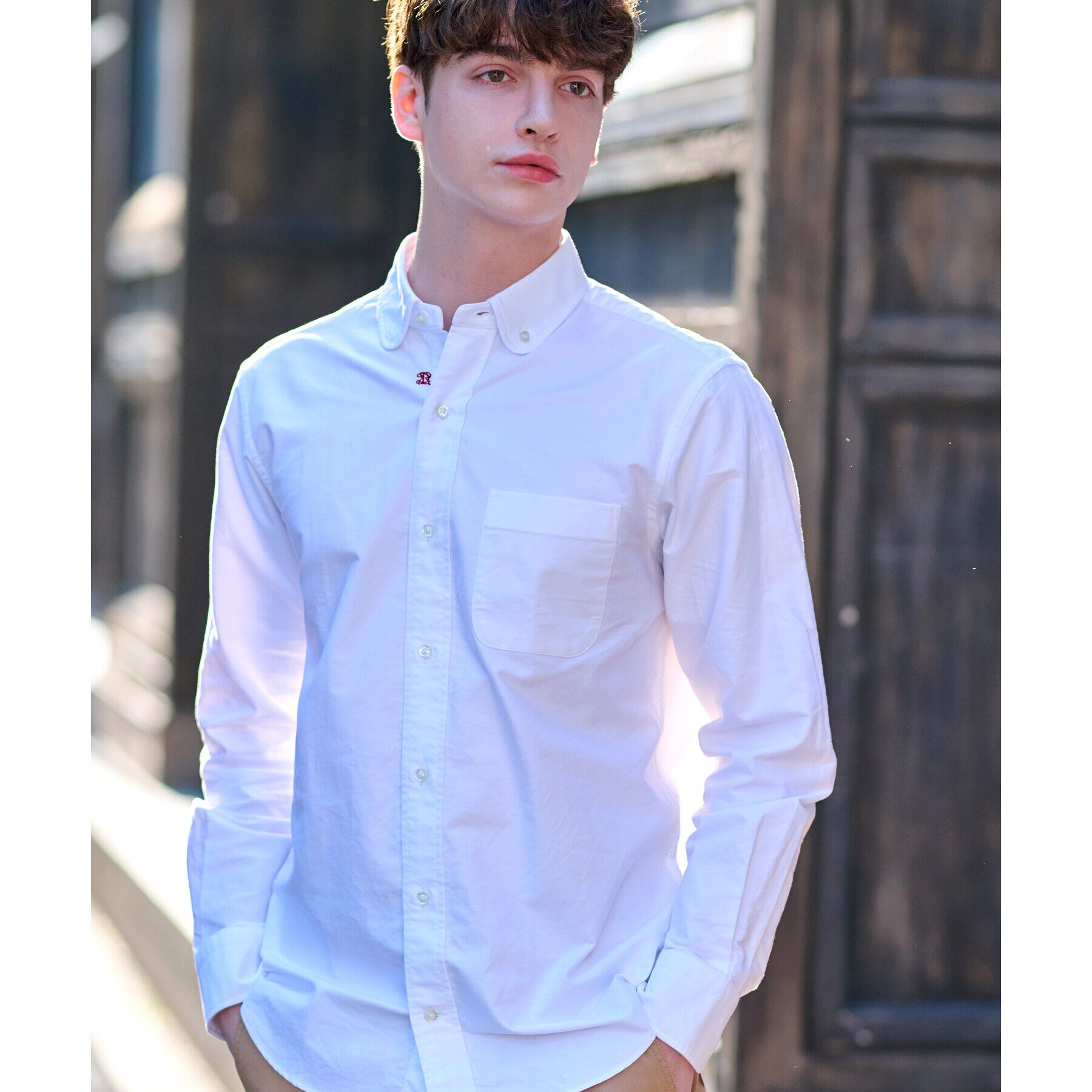 DRESSTERIOR「オックスフォード ラウンドカラーシャツ」|シャツ・ブラウス|