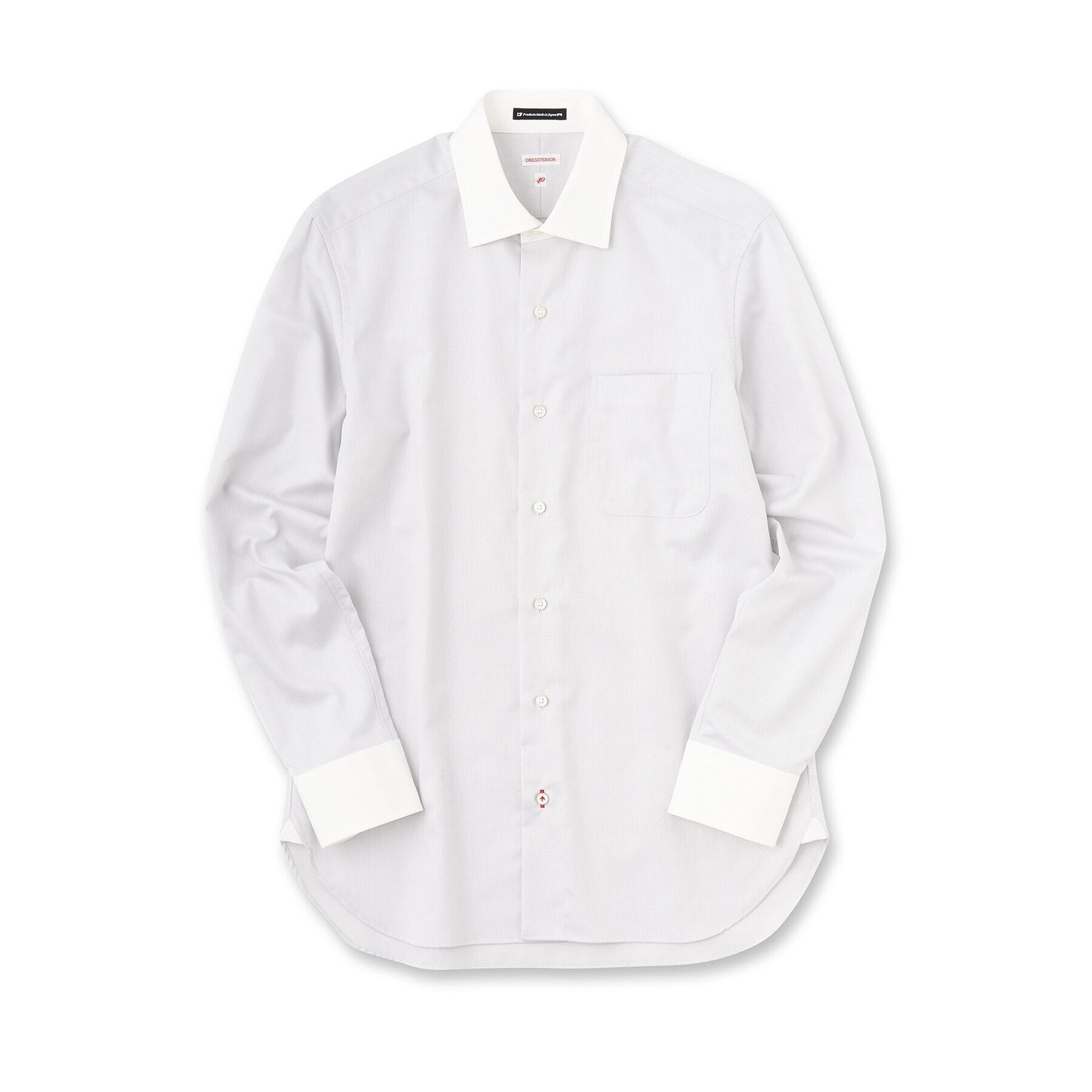 DRESSTERIOR「ワイドカラー クレリックシャツ」|シャツ・ブラウス|