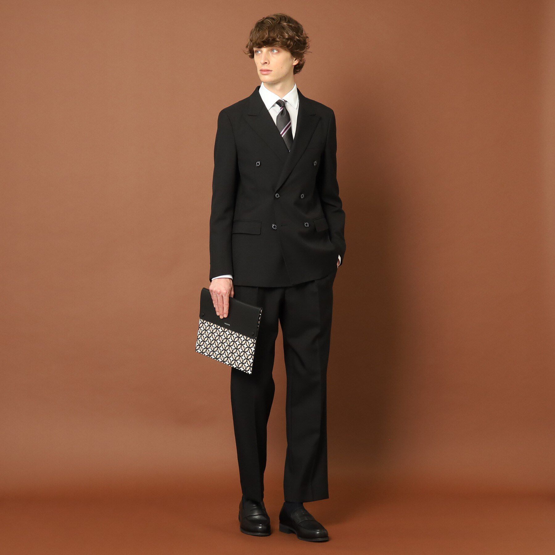 DRESSTERIOR「ワイドカラー クレリックシャツ」|シャツ・ブラウス|