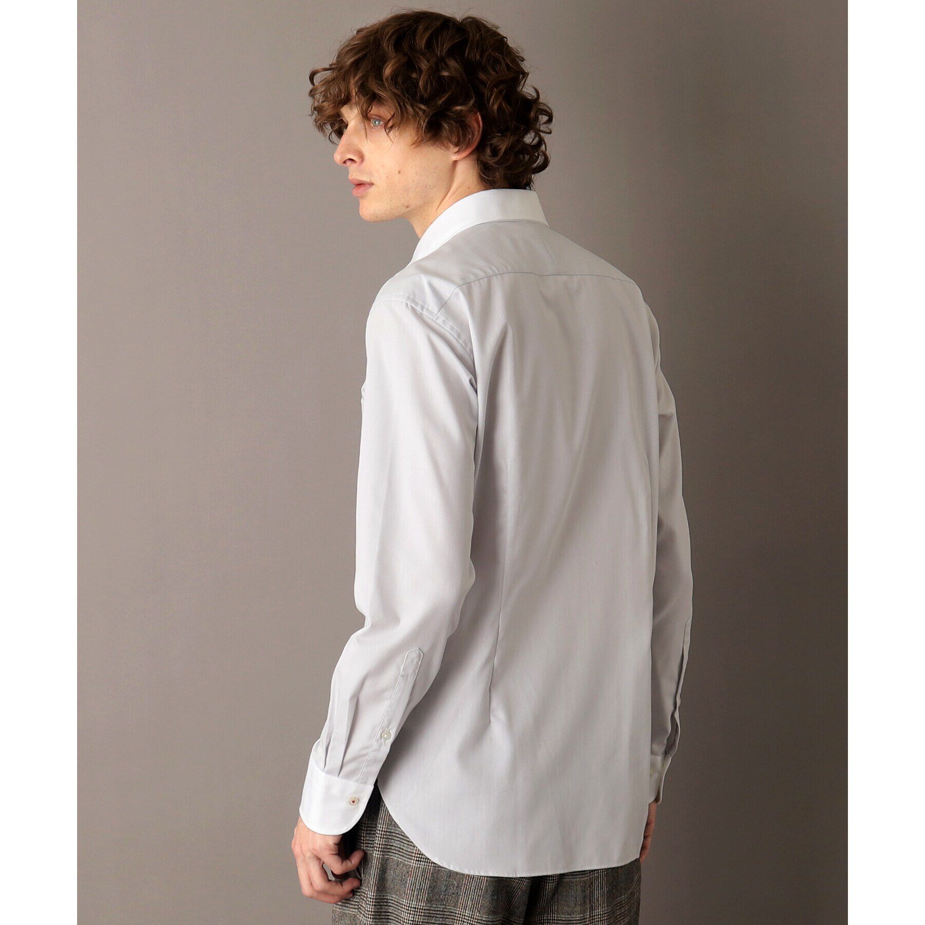 DRESSTERIOR「ワイドカラー クレリックシャツ」|シャツ・ブラウス|