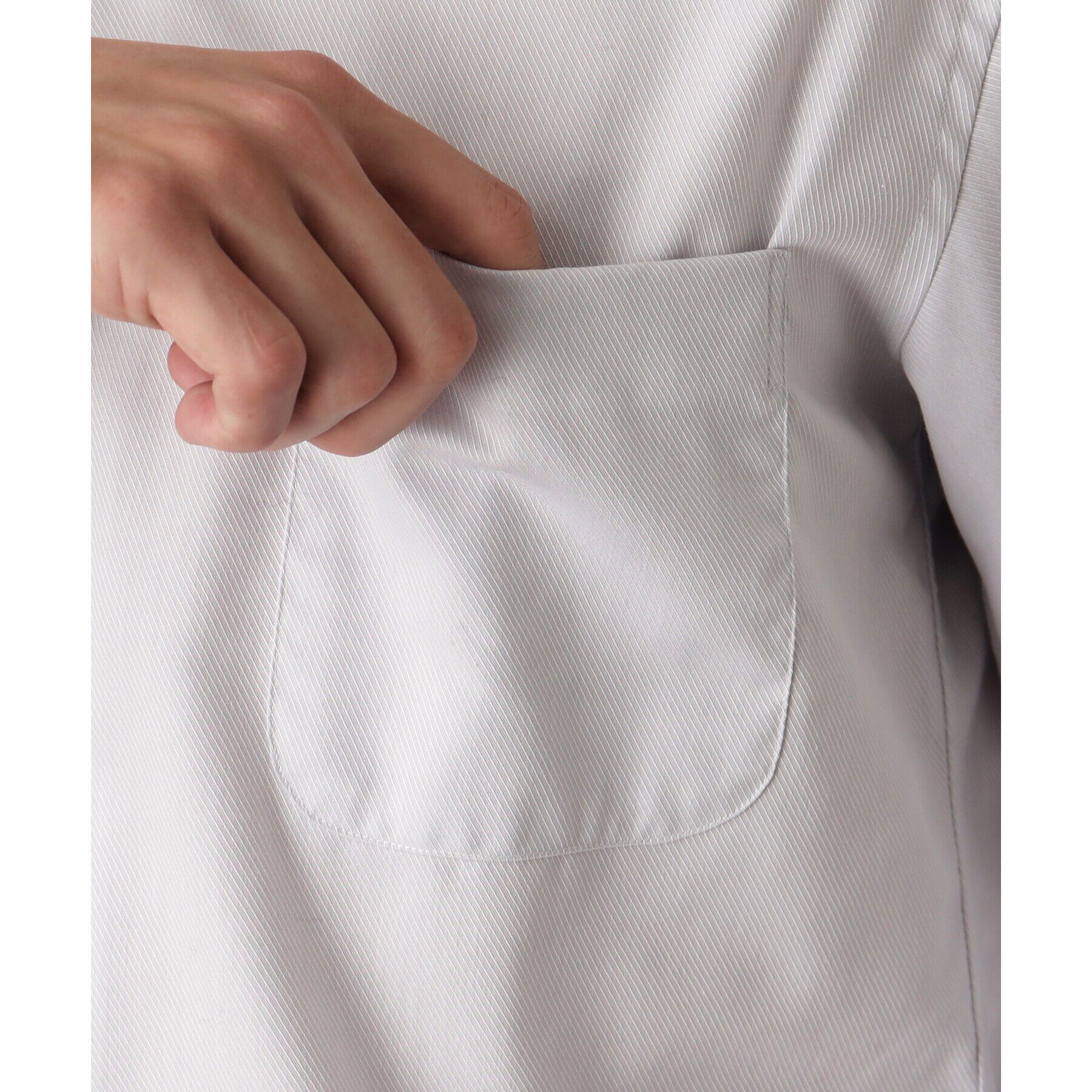 DRESSTERIOR「ワイドカラー クレリックシャツ」|シャツ・ブラウス|