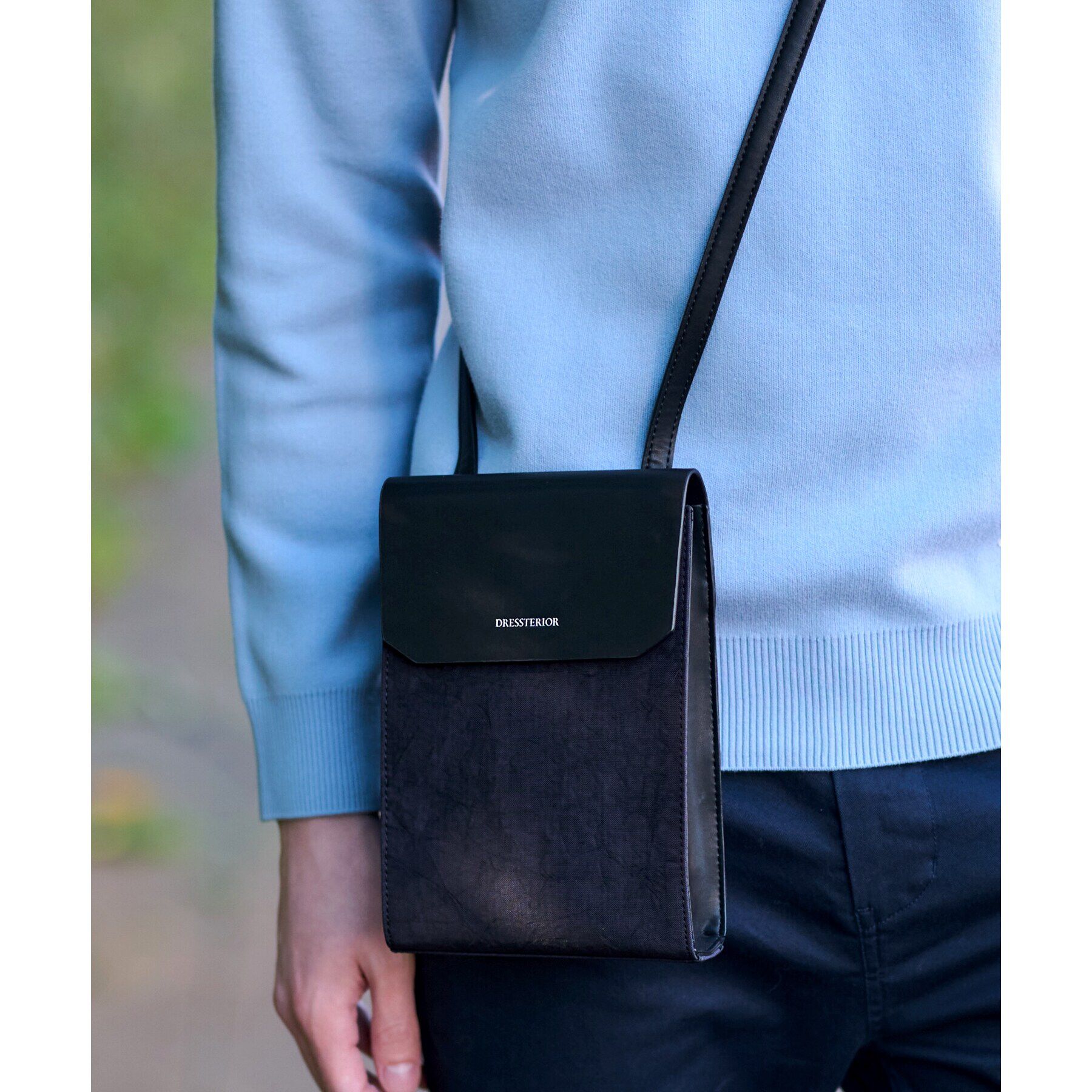 DRESSTERIOR「DRESSTERIOR&times;gabria コラボ エアバッグ ミニショルダー」|ショルダー・メッセンジャー|ﾌﾞﾗｯｸ(019)