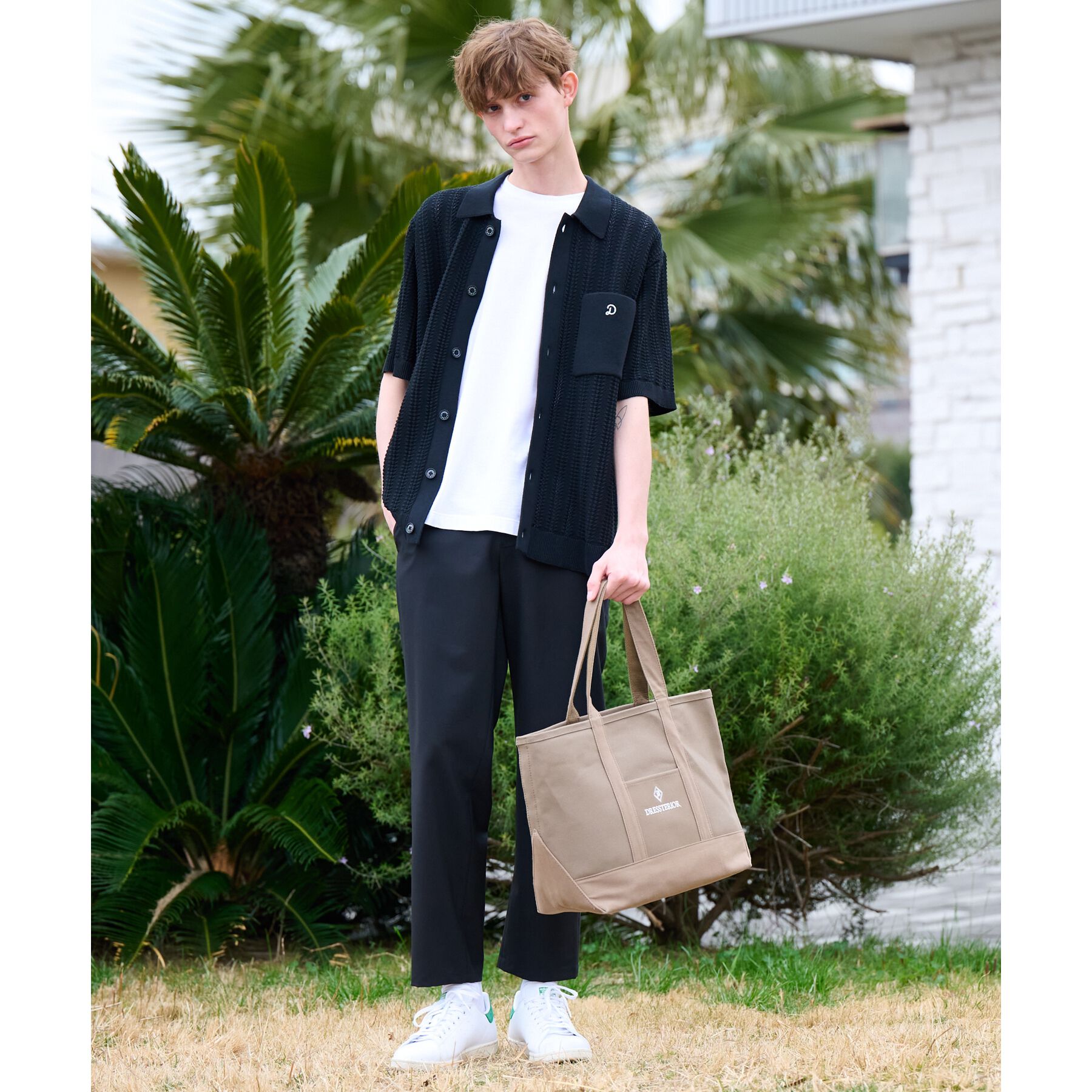 DRESSTERIOR「◆【Safari5月号掲載】オーガニックコットン キューバニットシャツ」|ニット・セーター|