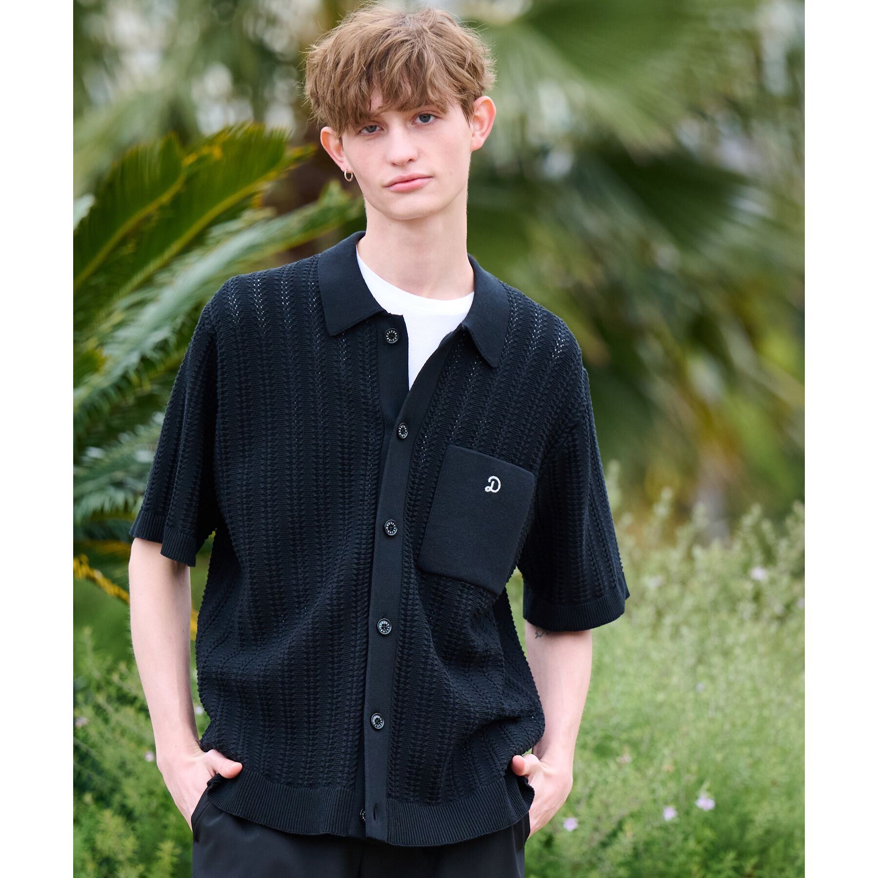 DRESSTERIOR「◆【Safari5月号掲載】オーガニックコットン キューバニットシャツ」|ニット・セーター|