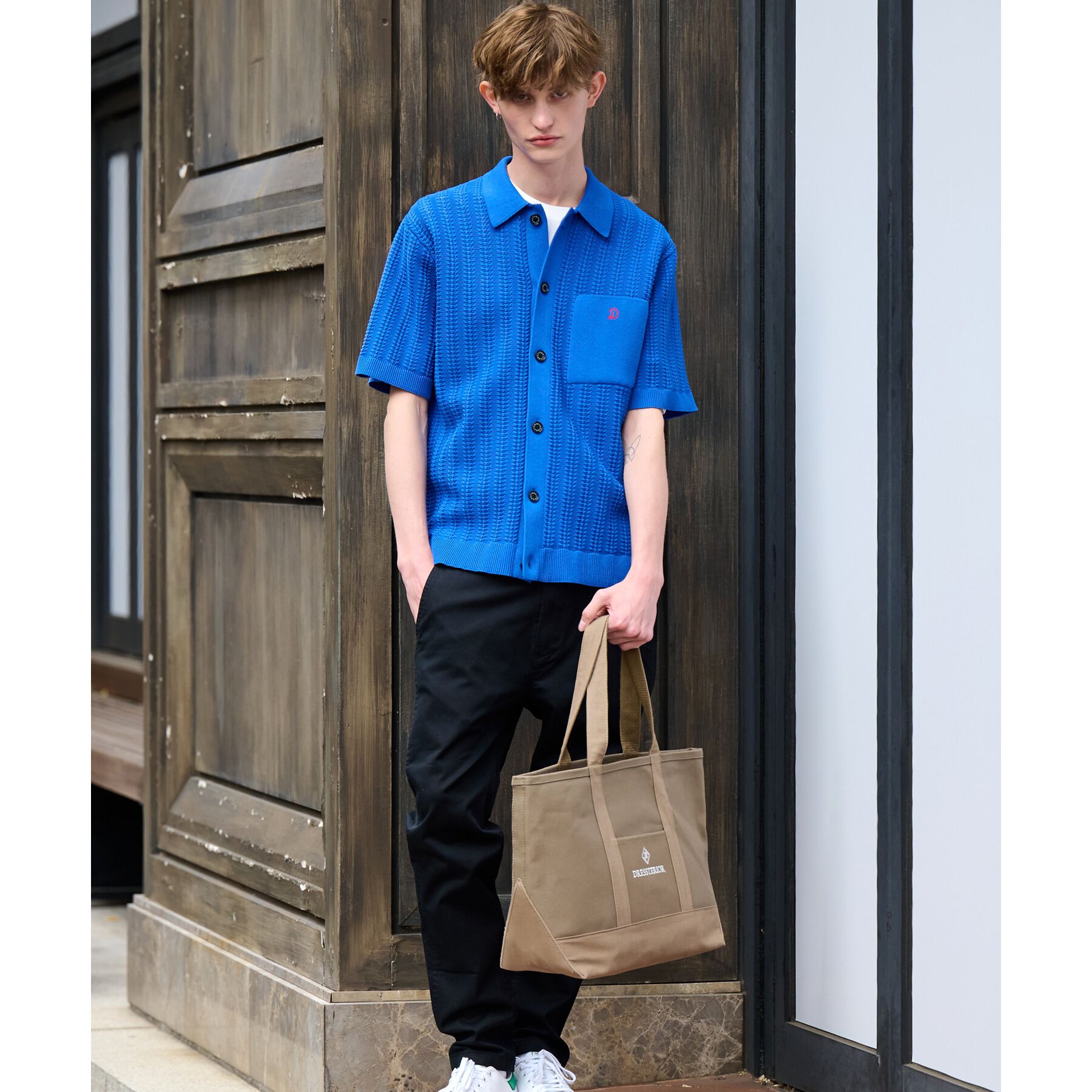 DRESSTERIOR「◆【Safari5月号掲載】オーガニックコットン キューバニットシャツ」|ニット・セーター|