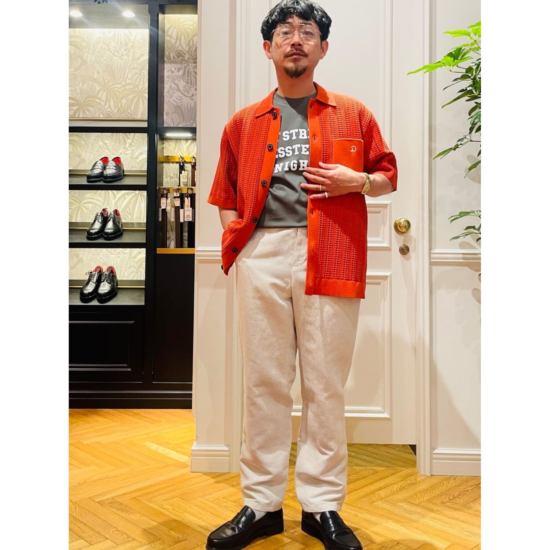 DRESSTERIOR「◆【Safari5月号掲載】オーガニックコットン キューバニットシャツ」|ニット・セーター|