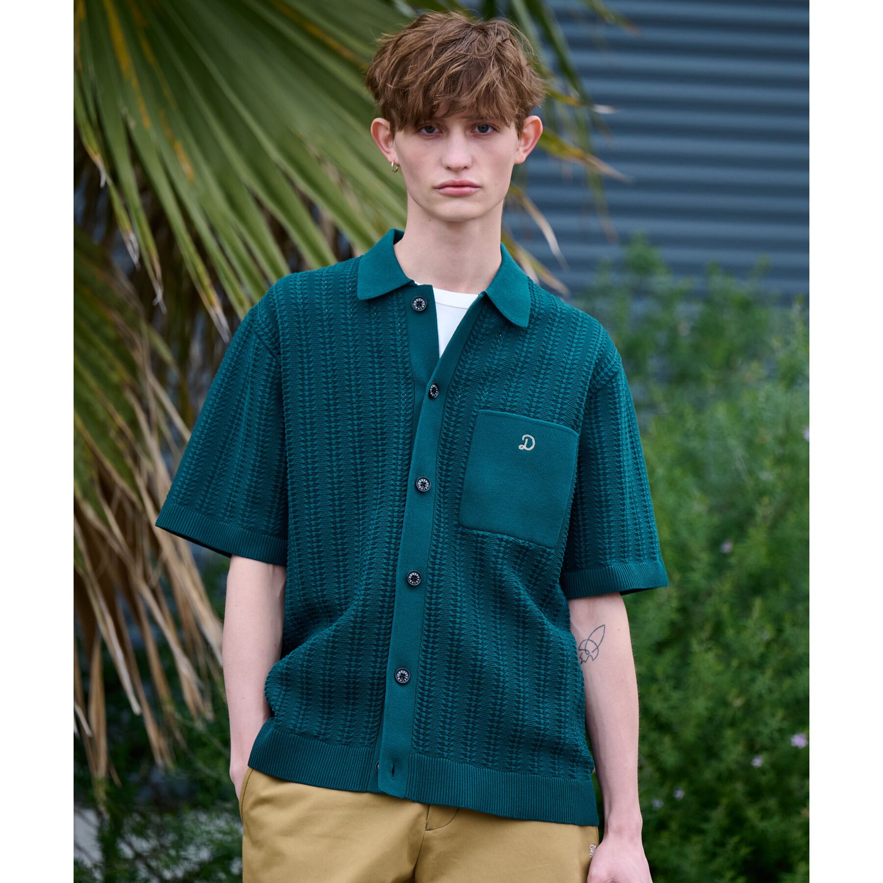 DRESSTERIOR「◆【Safari5月号掲載】オーガニックコットン キューバニットシャツ」|ニット・セーター|