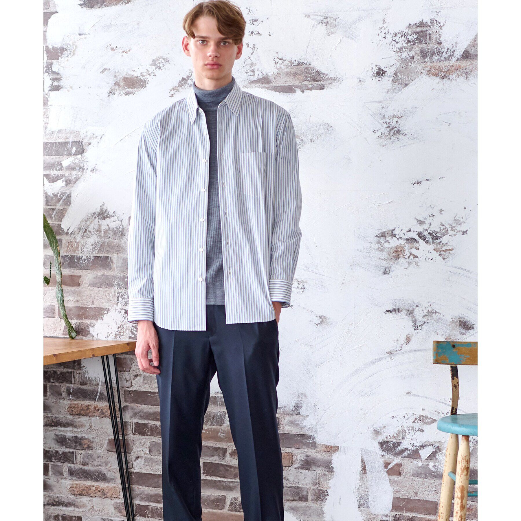 DRESSTERIOR「THOMAS MASON ストライプシャツ」|シャツ・ブラウス|