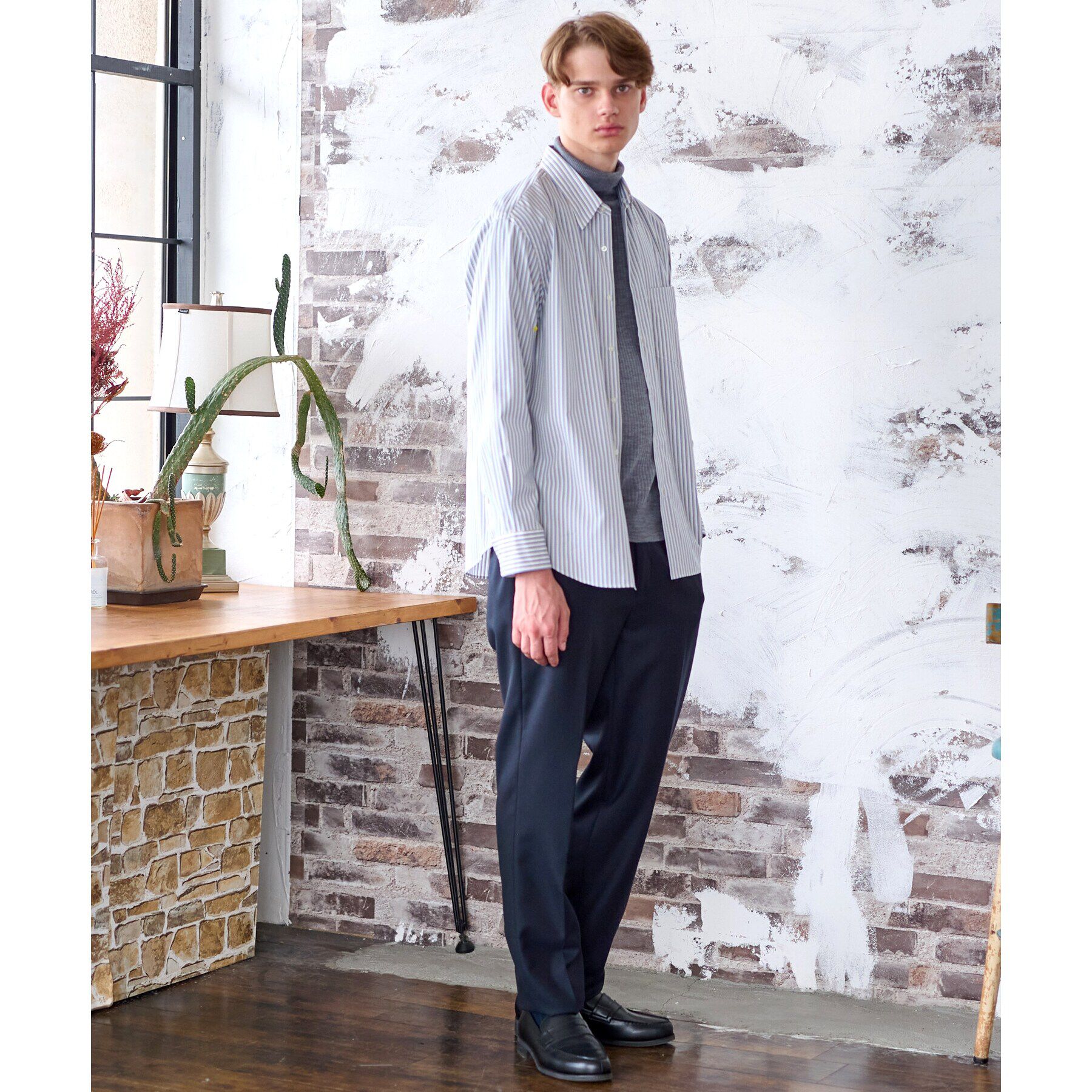 DRESSTERIOR「THOMAS MASON ストライプシャツ」|シャツ・ブラウス|