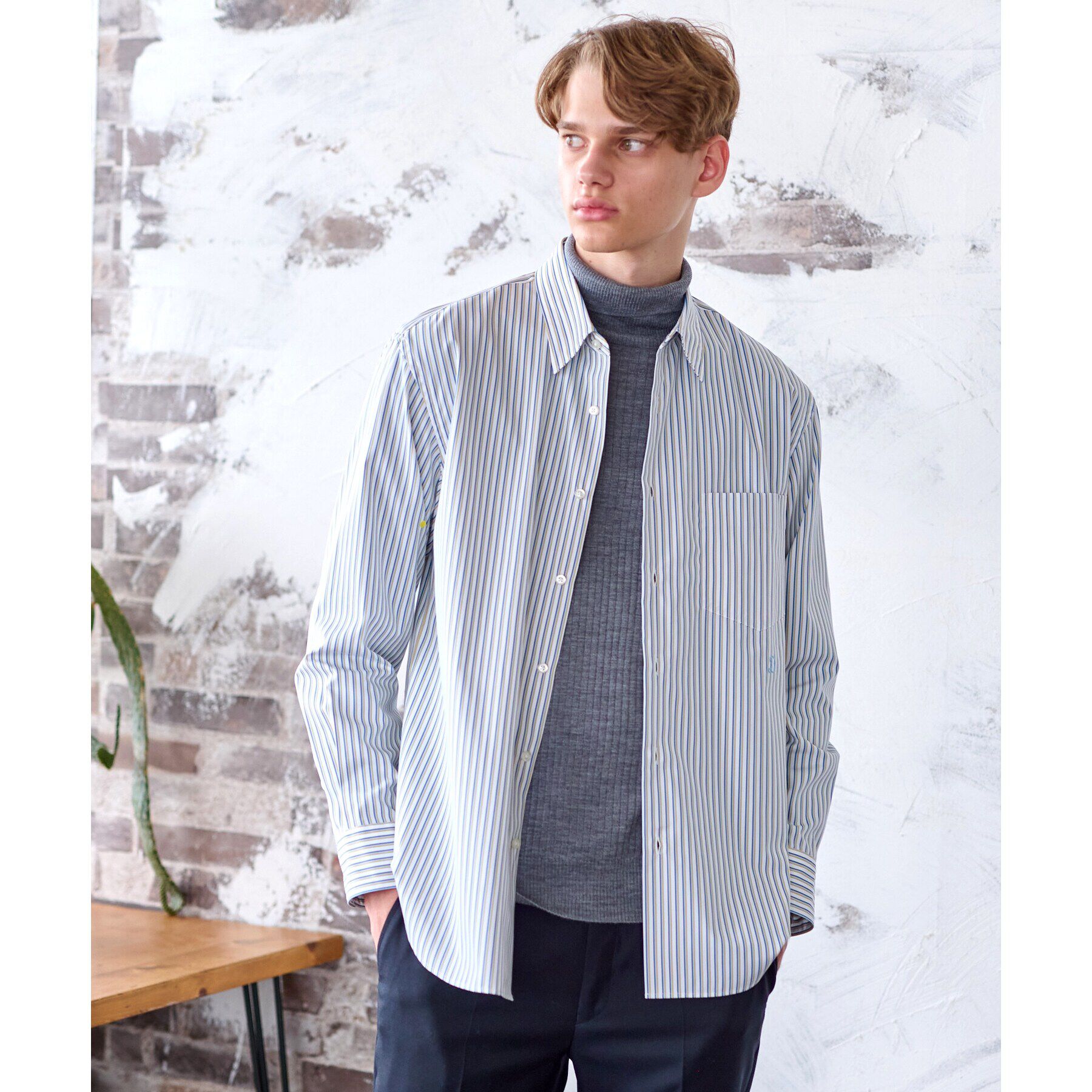 DRESSTERIOR「THOMAS MASON ストライプシャツ」|シャツ・ブラウス|