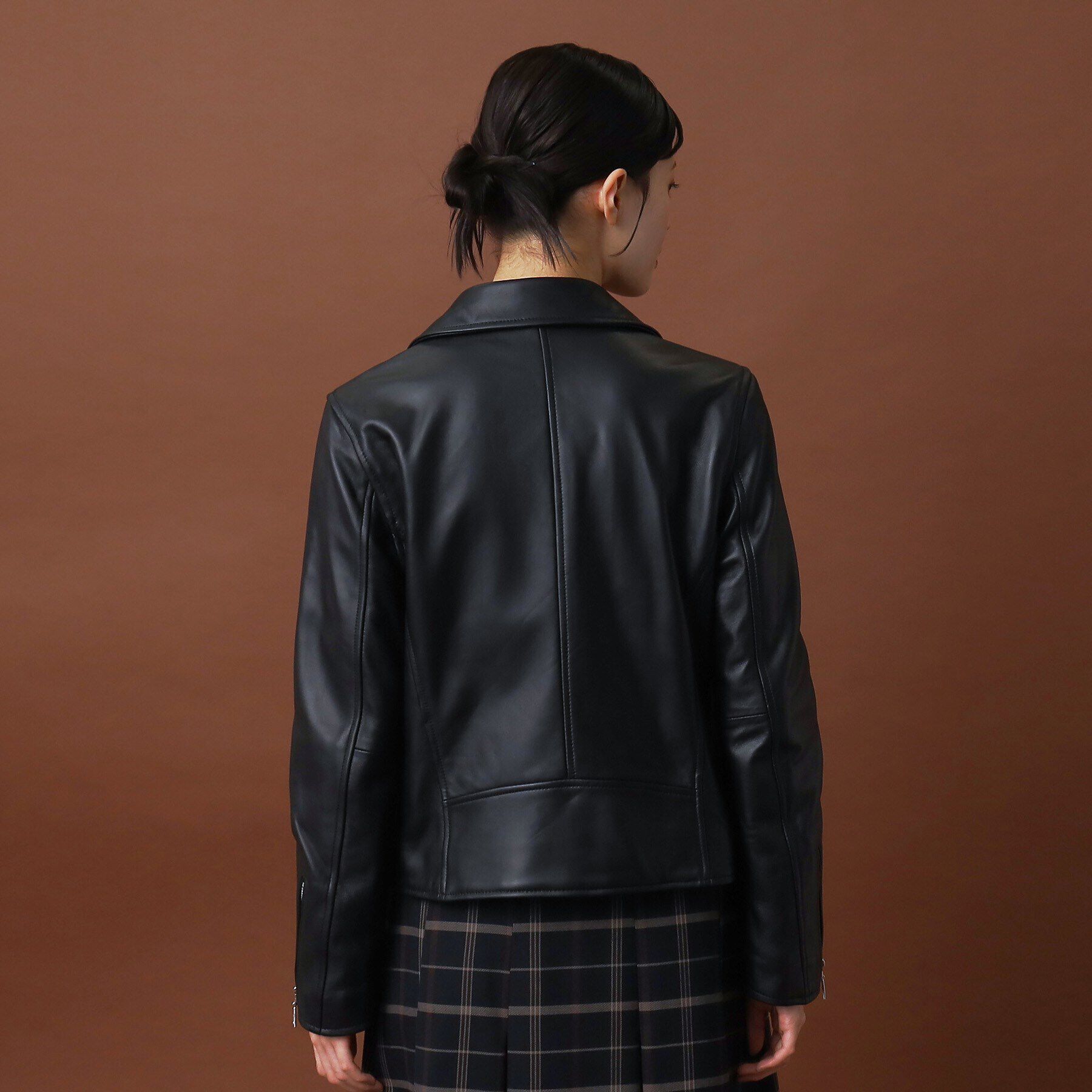 DRESSTERIOR「【本革】ラムレザーライダースジャケット」|ライダースジャケット|