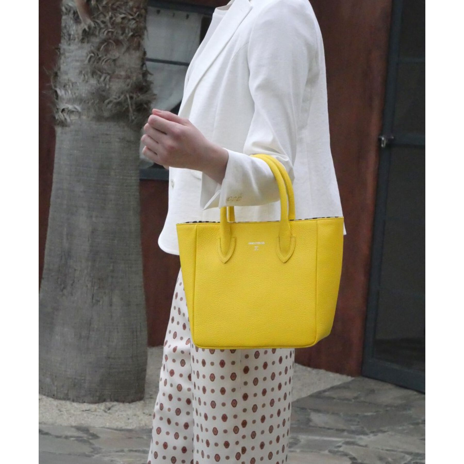 DRESSTERIOR「【日本製】シュリンクレザーミニトート」|トートバッグ|