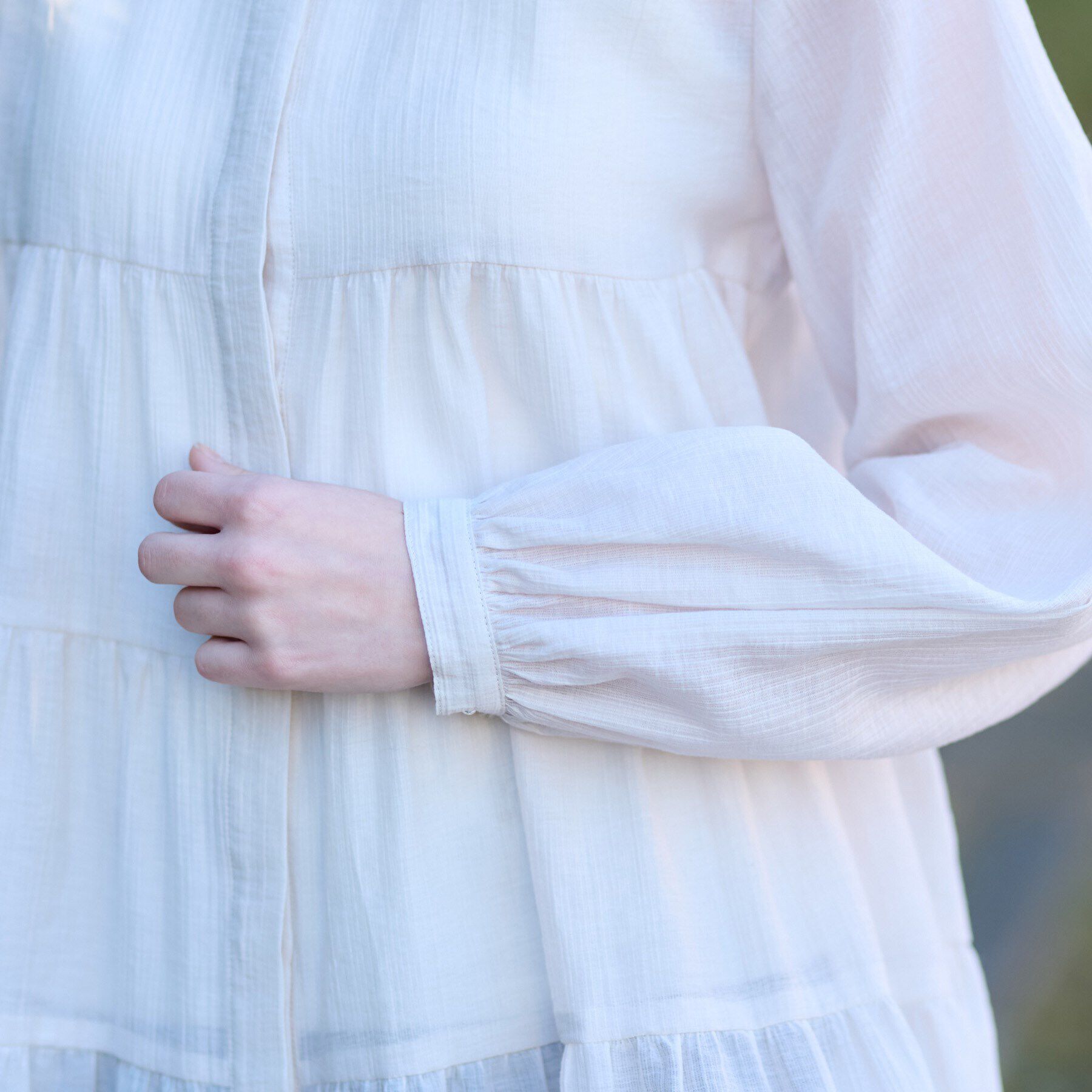 DRESSTERIOR「【洗える】ティアードシアーブラウス」|シャツ・ブラウス|